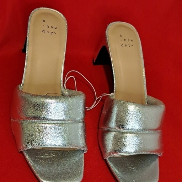A New Day Silver Heeled Sandals - Picture 7 of 7